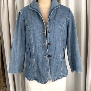 Jean jacket runs small like size 12